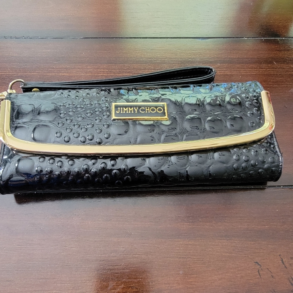 Faux Jimmy Choo wristlet